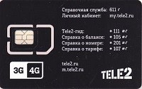 SIM Tele2 Russia